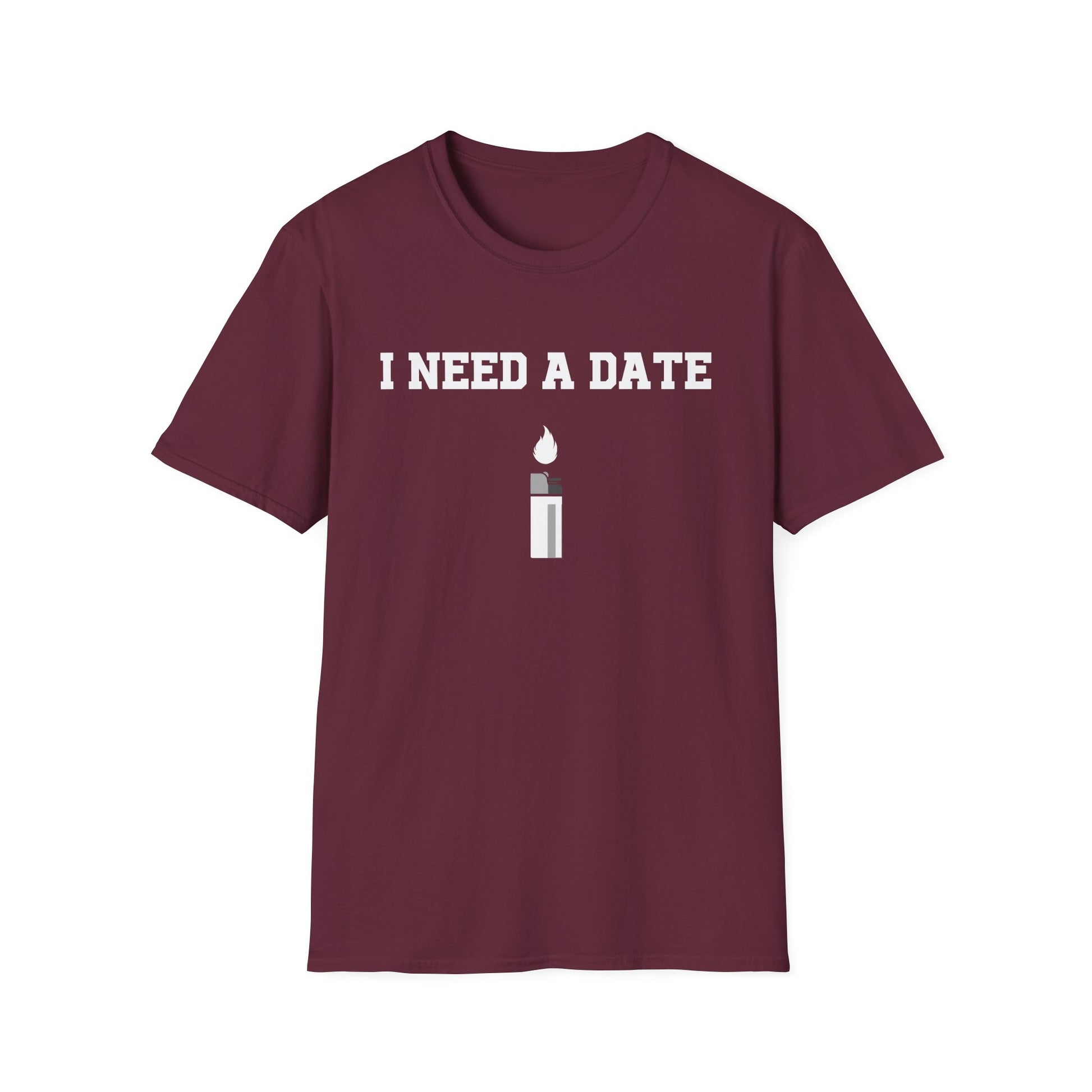 Maroon Date Tee