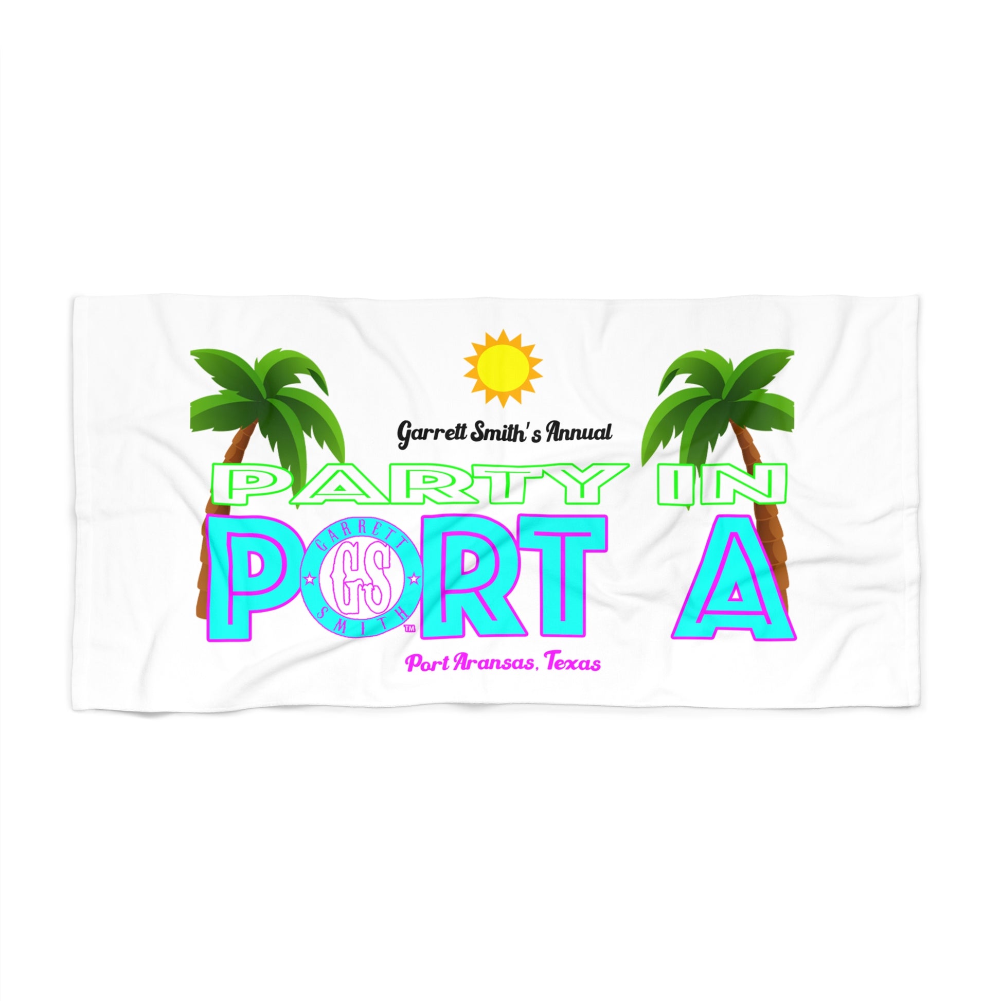 Party in Port A Beach Towel