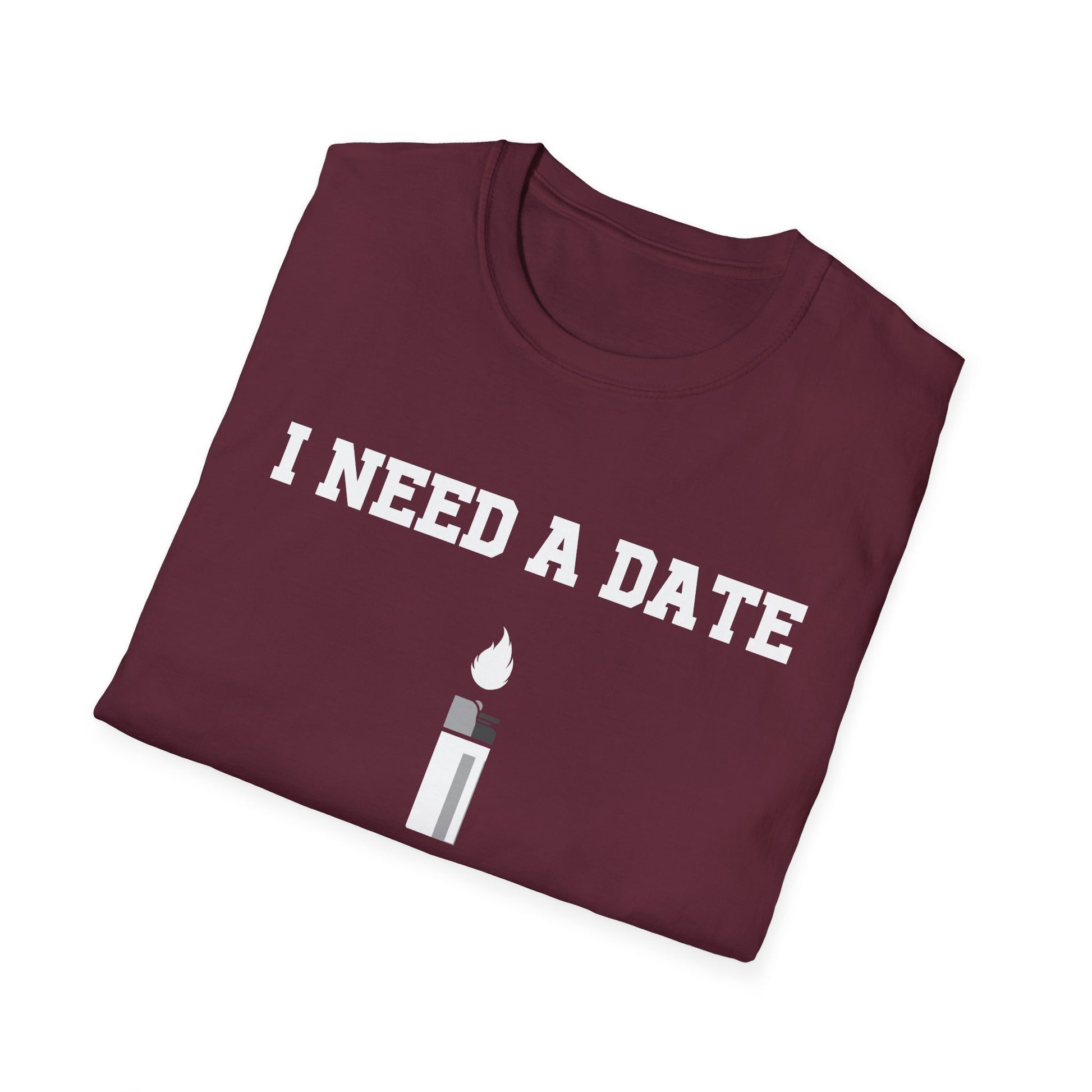 Maroon Date Tee