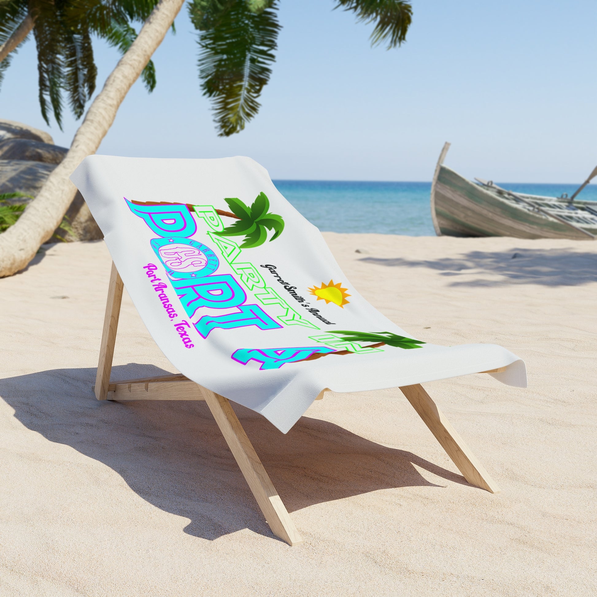 Party in Port A Beach Towel